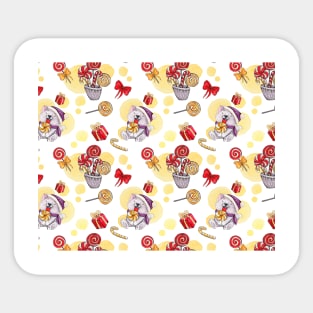 Candy-Cat pattern Sticker
